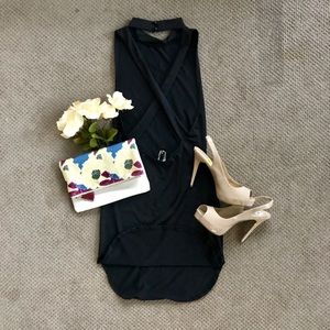 💥LAST PRICE💥 Lulu’s Criss Cross Black Dress ❤️🖤